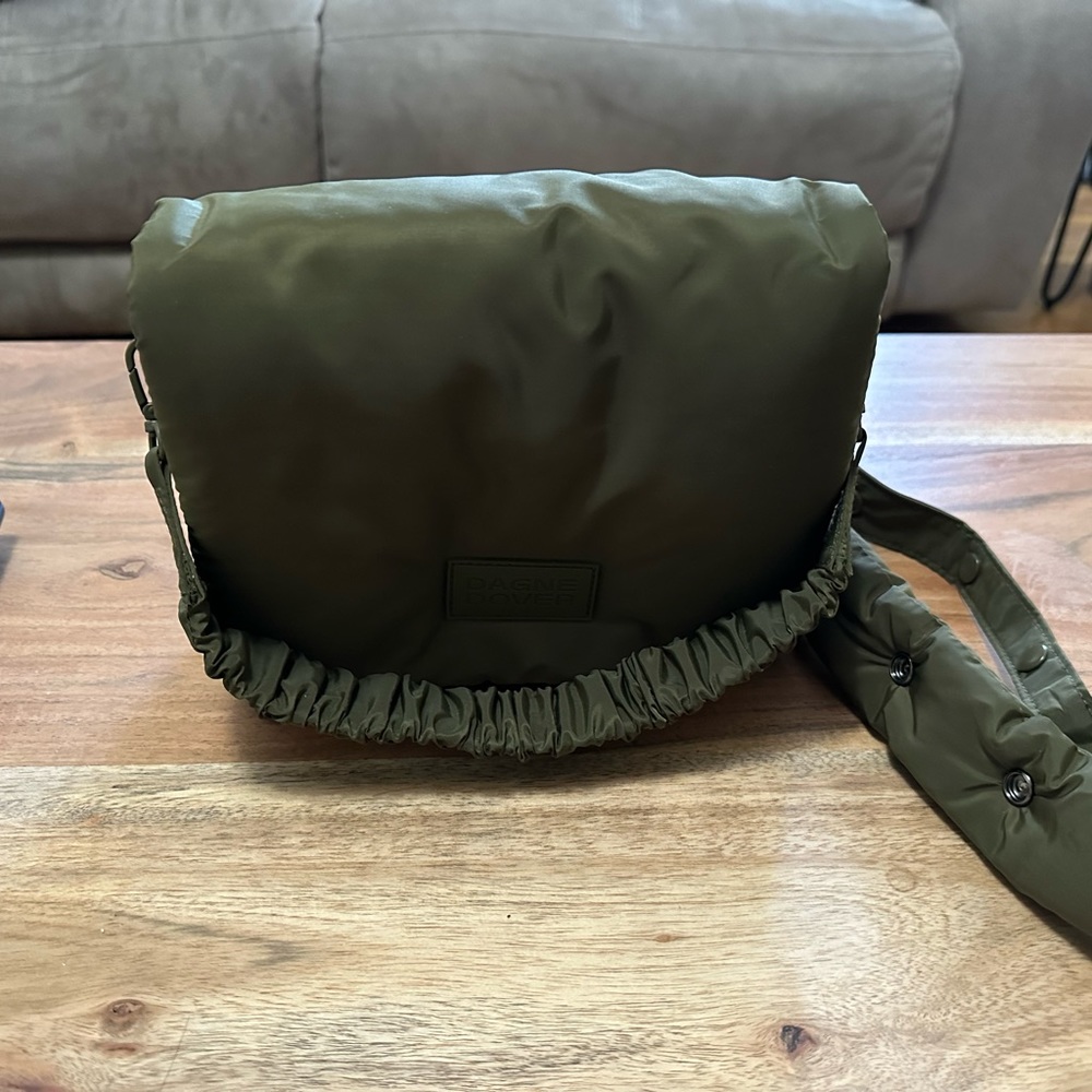 Dagne Dover Kitty Crossbody Bag - Dark Moss - like new